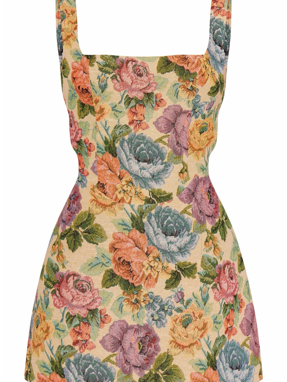 NWT PrettyLittleThing Floral Square-Neck Mini Dress | Size 4 - Picture 5 of 9